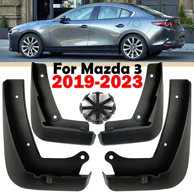 4pcs For Mazda 3 BP Sedan 2019-2023 Front Rear Mud Flaps Mudguards Splash Guards • $19.69