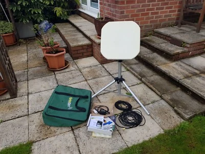 £90 • Buy QuickSat QS65 Portable Satellite Dish & HD Satellite Receiver
