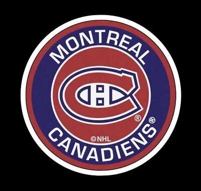 MONTREAL CANADIENS   Logo Sticker  Puck Stickers Car  NHL Hockey Decal Ice • $0.99