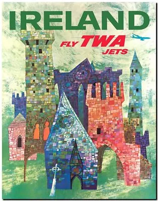 Vintage Illustrated Travel Poster *FRAMED* CANVAS PRINT ~ London UK Flag 20x16  • $94.95