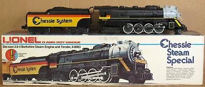Lionel 800 Chessie System 2-8-4 Berkshire Steam Engine O-Gauge NOS • $269.99