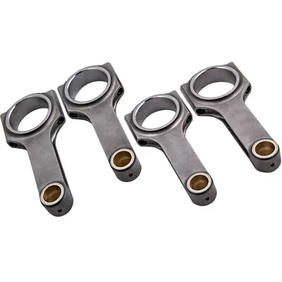 4x Conrods For Honda Civic CRX D16 D Series H-beam Forged Connecting Rods 137mm • $253.16