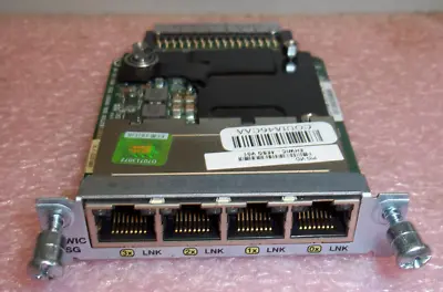 Cisco EHWIC-4ESG 4-Port Gigabit Ethernet Enhanced High Speed WAN Interface Card • $14.99