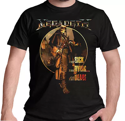Megadeth T Shirt The Sick The Dying ...and The Dead New & Official Black S-2XL • £15.90
