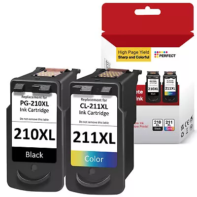 Ink Cartridge For Canon PG-210XL CL-211XL PIXMA MP250 MP280 MP495 MX340 MX330 • $15.95