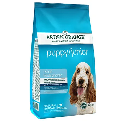 £45.95 • Buy Arden Grange Chicken Puppy/Junior Dog Food 12kg