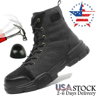 $47.92 • Buy Mens Steel Toe Safety Shoes Sneaker Work Boots Indestructible Waterproof Size US
