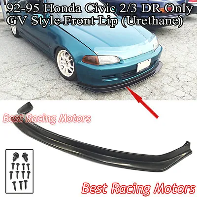 For 1992-1995 Honda Civic 2/3dr GV Style Front Bumper Lip (Urethane) • $99.99