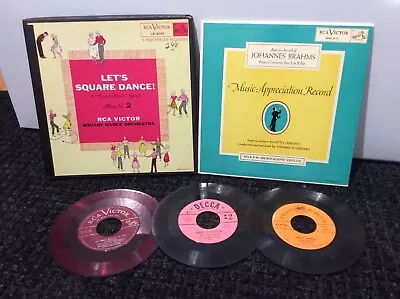 RCA Victor Vinyl Record Lot Brahms Square Dance Christmas Kids Stories {866} • $5