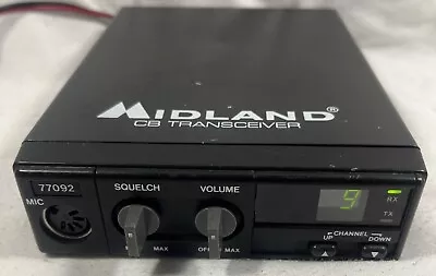 Midland 77-092 CB Radio Transceiver. Powers On. No Microphone. Untested. • $9.99