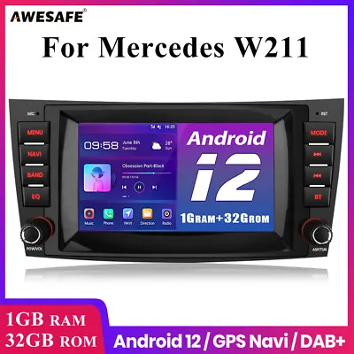 For Mercedes Benz W211 Android Stereo Multimedia Radio SWC Unit SATNAV WIFI Unit • £139.99