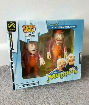 The Muppet Show Vaudeville STATLER & WALDORF Palisades Toys Figure Wizard World • £79.90