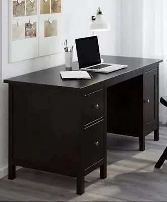 IKEA HEMNES Desk Black-brown 61x25 5/8   NEW IN BOX BLACK BROWN. Wood. • $699