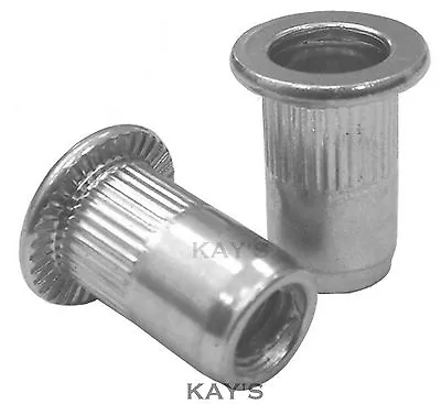 Aluminium Rivnuts Threaded Blind Rivet Nuts Open End Nutsert M3 M4 M5 M6 M8 M10  • £6.32