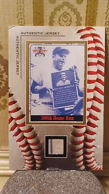 Mickey Mantle AUTHENTIC JERSEY Vintage Sports Cards Relic New York Yankees • $49.99