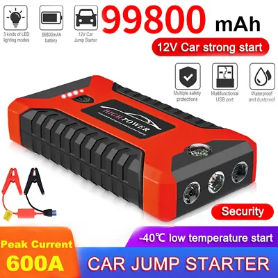 $62.99 • Buy Portable Car Emergency Jump Starter 99800mah Power Bank Battery Booster Charger