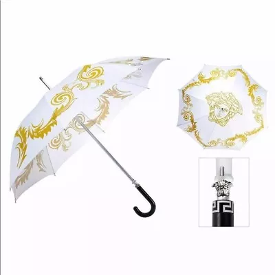 Versace Medusa Brand New Umbrella White And Gold Authentic And Rare • $285