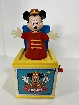 Vintage 1987 Mattel Disney Mickey Mouse Jack-in-the-Box • $18.74