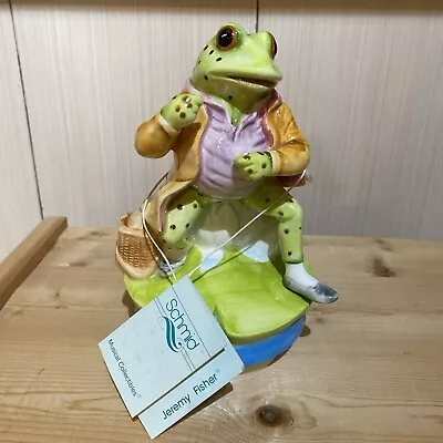 Vintage 1977 Schmid Beatrix Potter Jeremy Fisher Frog Music Box • £14.99