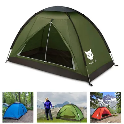 Single Man Tent For Backpacking Waterproof Hiking Camping Tents Fishing Heat • $49.98