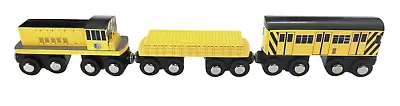 Munipals NYC Work Train 3-Piece Set Wooden MTA Subway Set With Work Shed Box • $59.95