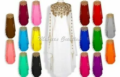 £29.99 • Buy Royal Moroccan Kaftan Abaya Maxi Farasha Floor Length Arabic Party Wear Dresses