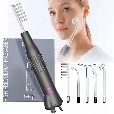 High Frequency Darsonval 5 Tips Hair Face Wrinkl Treatment Anti-Acne - 220V GESS • $47.59