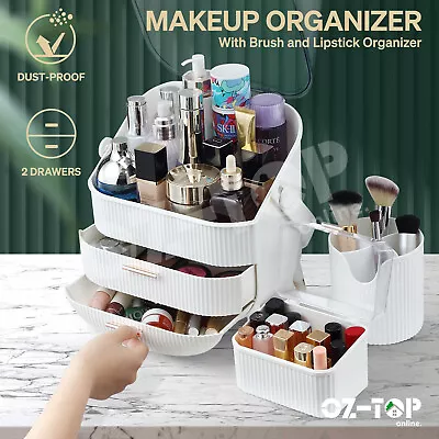 Makeup Organiser Drawer Jewellery Box Cosmetic Storage Case Brush Make Up Holder • $59.19
