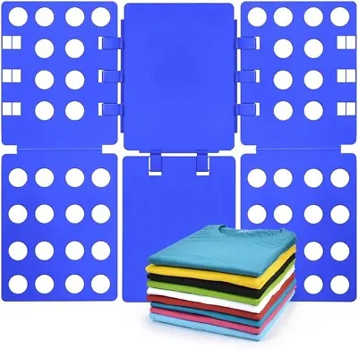 Blue-T Shirt Folder Clothes Folding Board Laundry Tool For Adults And Children • £17.34