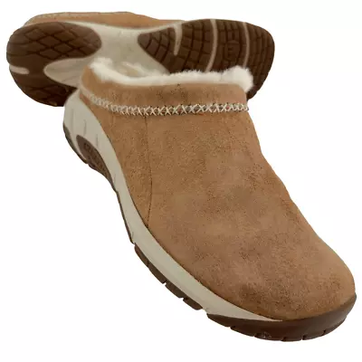 Merrell Encore Ice 4 Tobacco Suede Leather Clogs Women’s Size 8 • $78