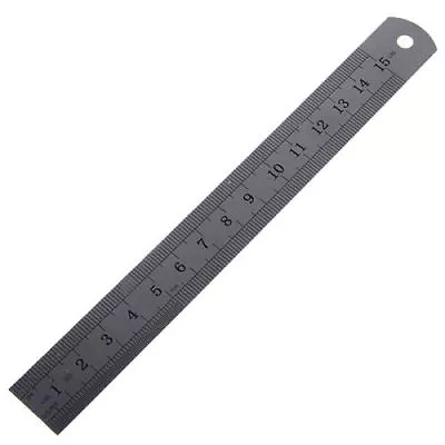 6 Inch / 15 Cm Stainless Steel Metal Straight Ruler Precision BUY 2 GET 1 FREE • $2.83