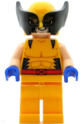 LEGO Super Heroes Minifigure Wolverine - Mask Blue Hands (Genuine) • $15.45