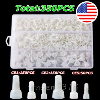 350Pcs Closed End Copper Core Wire Connectors Nylon Crimp Cap Terminal 22-10 AWG • $10.25