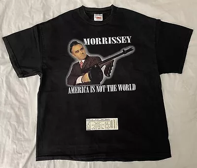 Morrissey - Tour 2004 Concert T-Shirt (XLBLK) & Morrissey Tour 2004 Concert Stub • $143.99