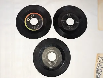 The Beatles Vee Jay Label 45 Rpm 7  Record Lot 1960s Lot Of 3 • $14.99