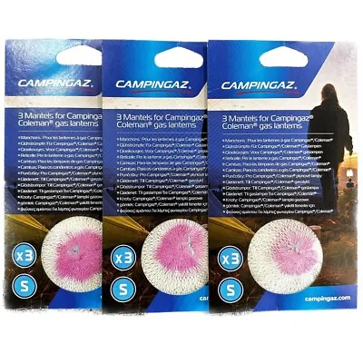 3 Packs - Campingaz X 3 Size S -  Small Gas Lantern/Lamp Replacement Mantles • £13.98