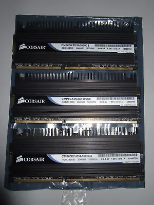 Corsair Dominator 6GB Triple Channel DDR3 1600MHz (CMP6GX3M3A1600C8) Memory Kit • £30