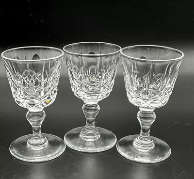 $20.99 • Buy Richardson British Crystal Cordial/Sherry Olive & Cross Glasses Set Of 3