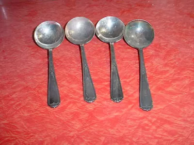 Four (4) EPNS Soup Spoons Sheffield England • $3