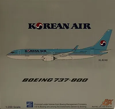 JFox 1:200 KOREAN AIR BOEING 737-800 HL8246 • $139