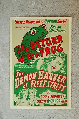 The Return Of The Frog Lobby Card Movie Poster The Demon Barber Of Fleet Street • $10.12