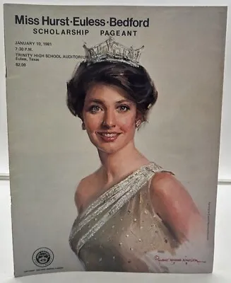 Original 1981 Miss Hurst Euless Bedford Texas Pageant Program / Miss America • $9.95