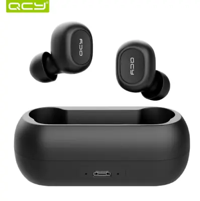 QCY QS1 T1C Earphone Wireless Bluetooth 5.0 His Stereo 3D Black Twin Microphone • $89.96