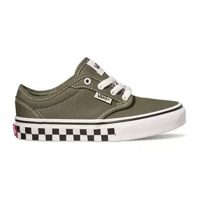 Vans Youth Atwood Junior Racer Pumps - Khaki Green / Size UK 3 • £14.99