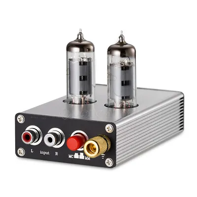 HiFi Vacuum Tube MM/MC Phono Stage Preamp Mini Class A Turntable Preamplifier  • $73.59