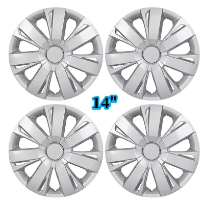 14  Set Of 4 Universal Wheel Rim Cover Hubcaps Snap On Car Truck SUV To R14 Tire • $39.99