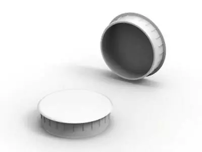 £2.29 • Buy 35mm Hole Hinge Cover Cap White Blanking Bung Kitchen Bedroom Cabinet Door
