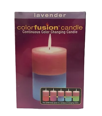 Colorfusion Candle Continuous Color Changing Candle Lavender Scent New • £10.41