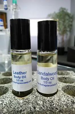 Sandalwood Vanilla Cologne Body Oil Fragrance Mens 1/3 Roll On One Bottle • $10.44