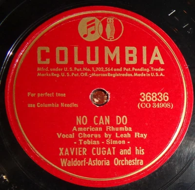 $6.99 • Buy Xavier Cugat Orch W/ Leah Ray - You Forgotcha Guitar / No Can Do E- B4